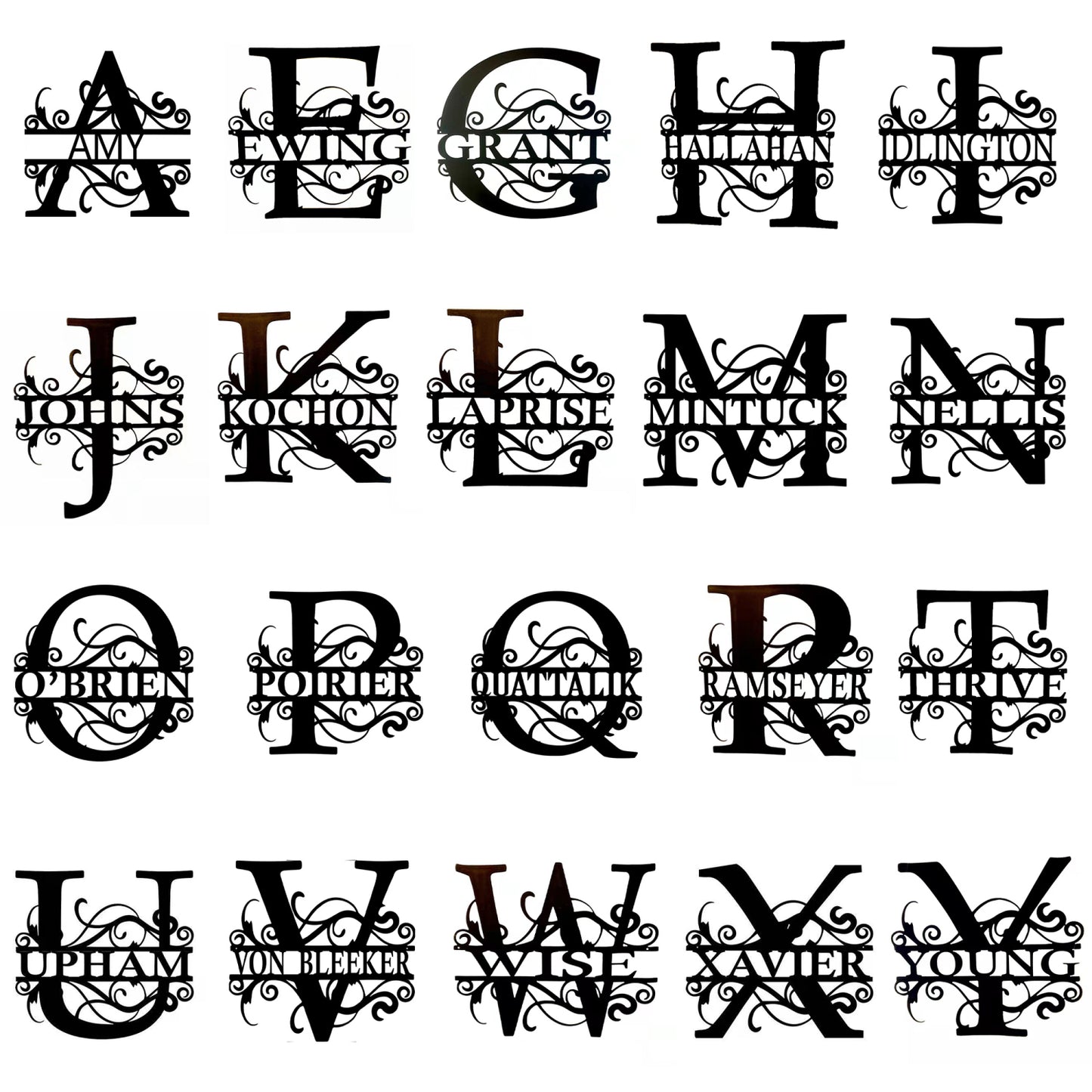 Personalized Metal Welcome Sign Wall Decor