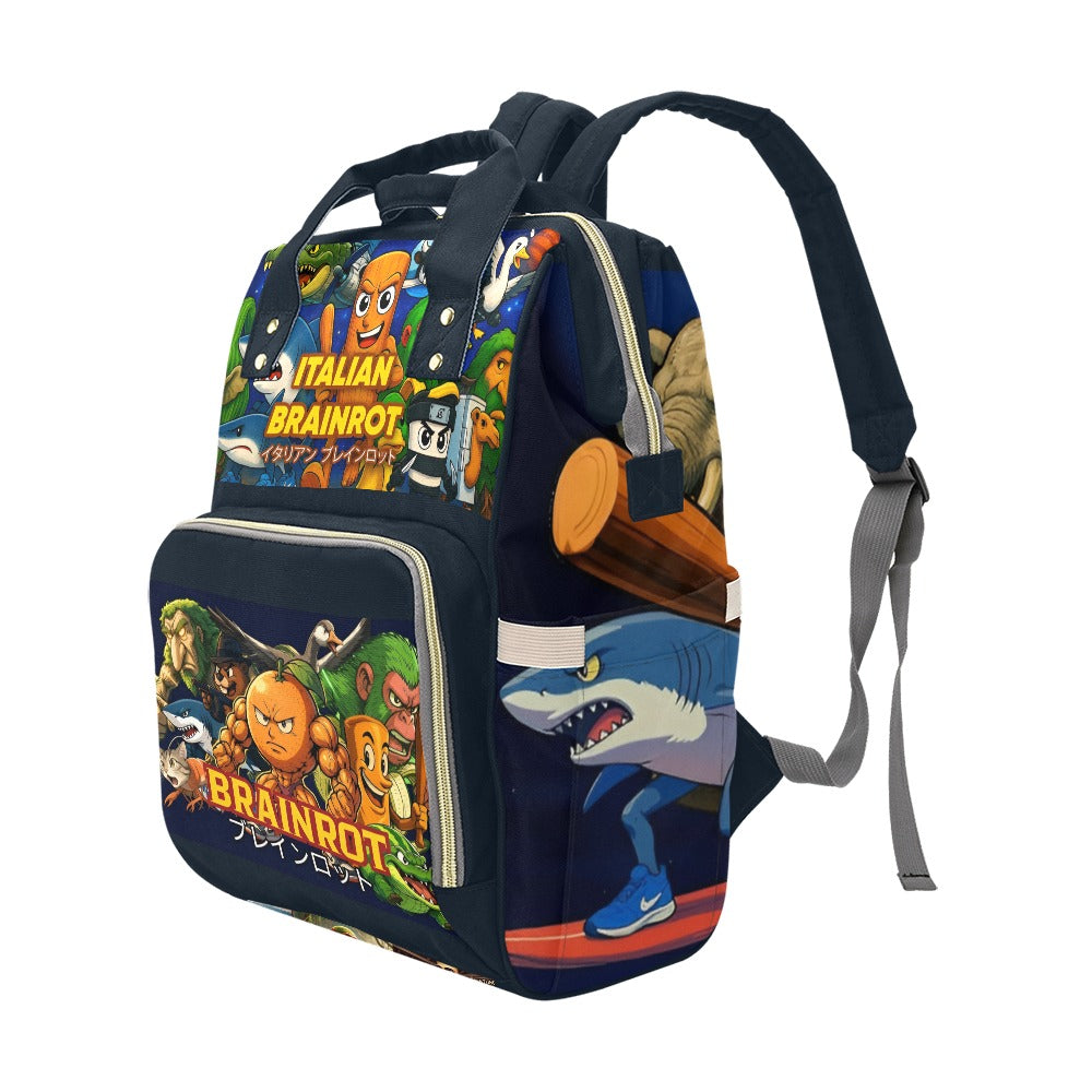 Italian Brainrot Tralalelo Chimpanzini Backpack