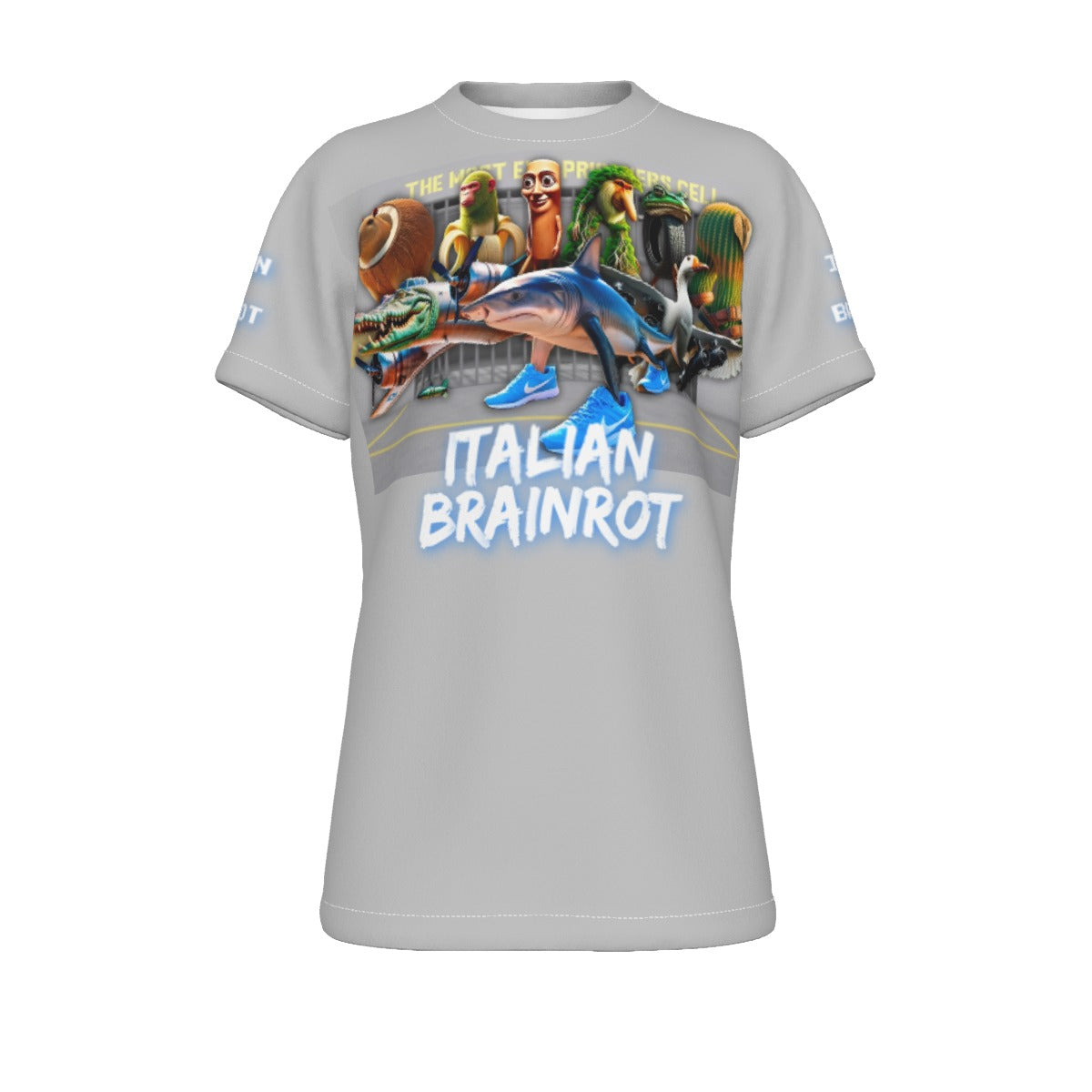 Kid's Italian Brainrot Grey T-Shirt