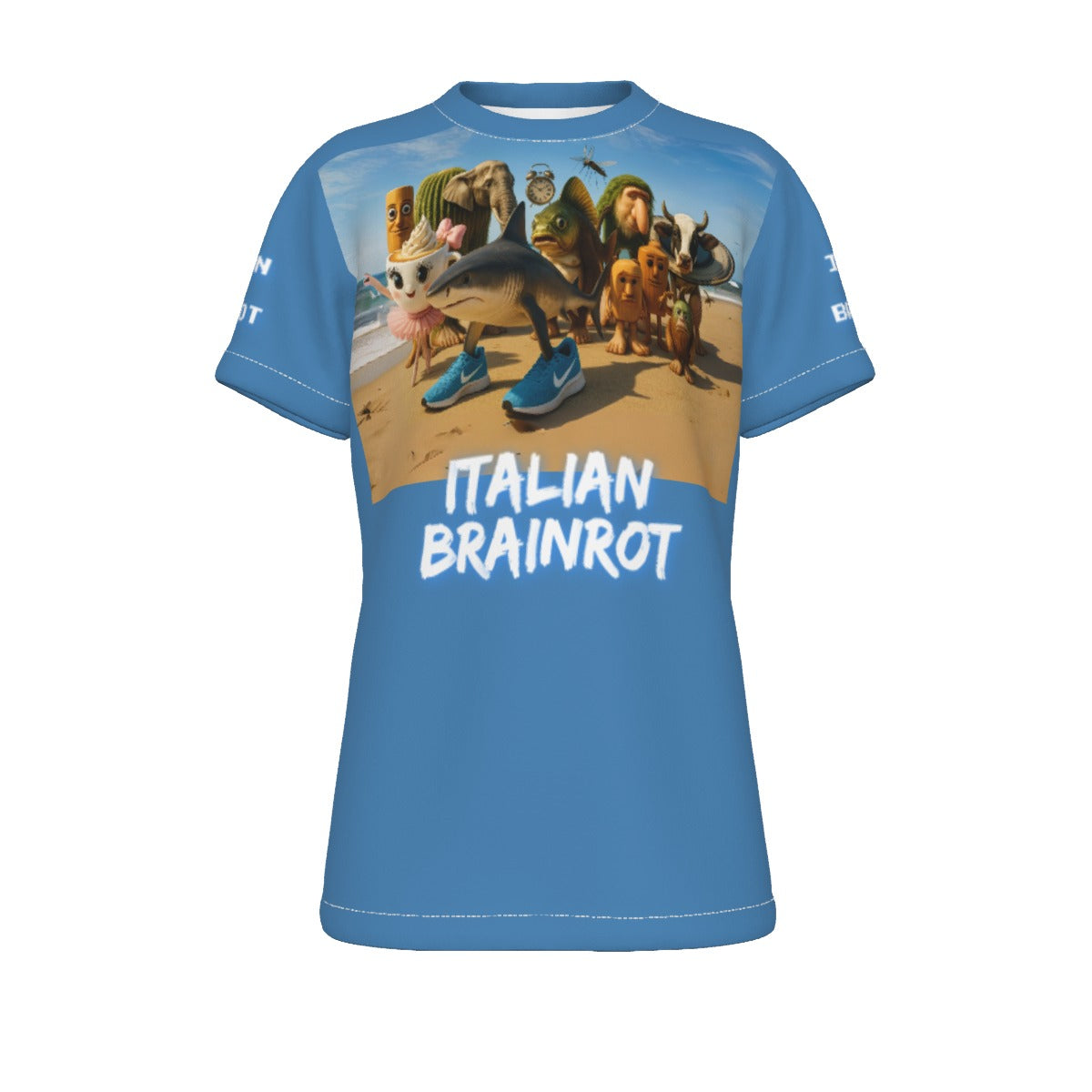 Kid's Italian Brainrot Tralalero Blue T-Shirt