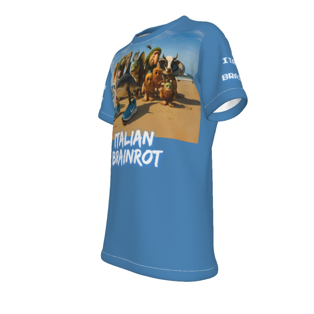 Kid's Italian Brainrot Tralalero Blue T-Shirt