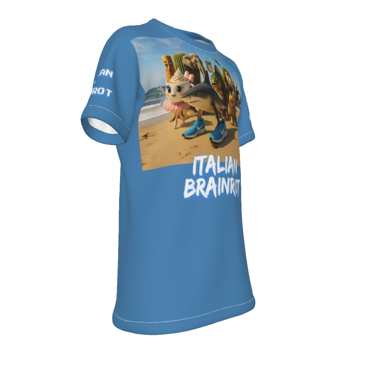 Kid's Italian Brainrot Tralalero Blue T-Shirt