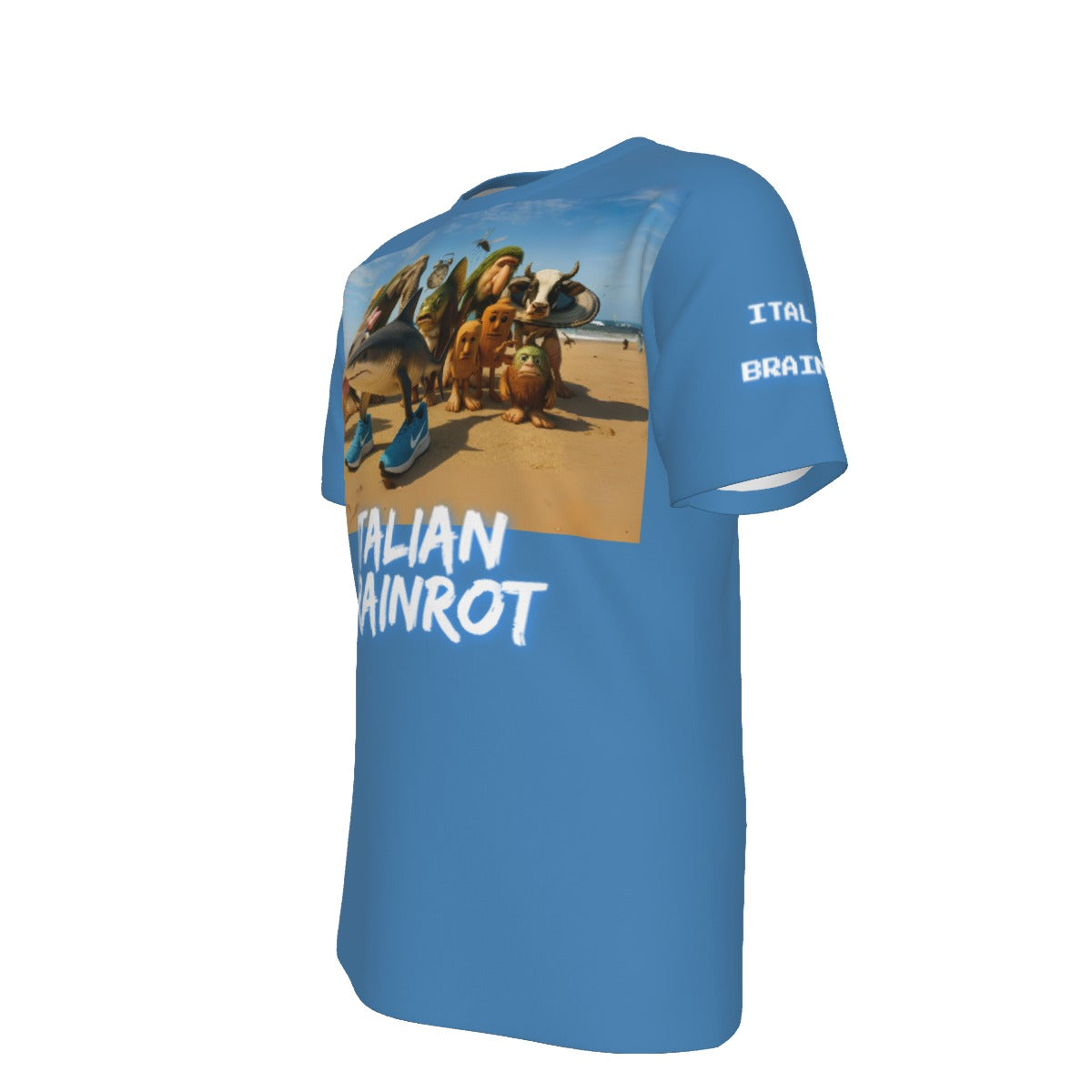 Adult Italian Brainrot Tralalero Blue T-Shirt | 190GSM Cotton