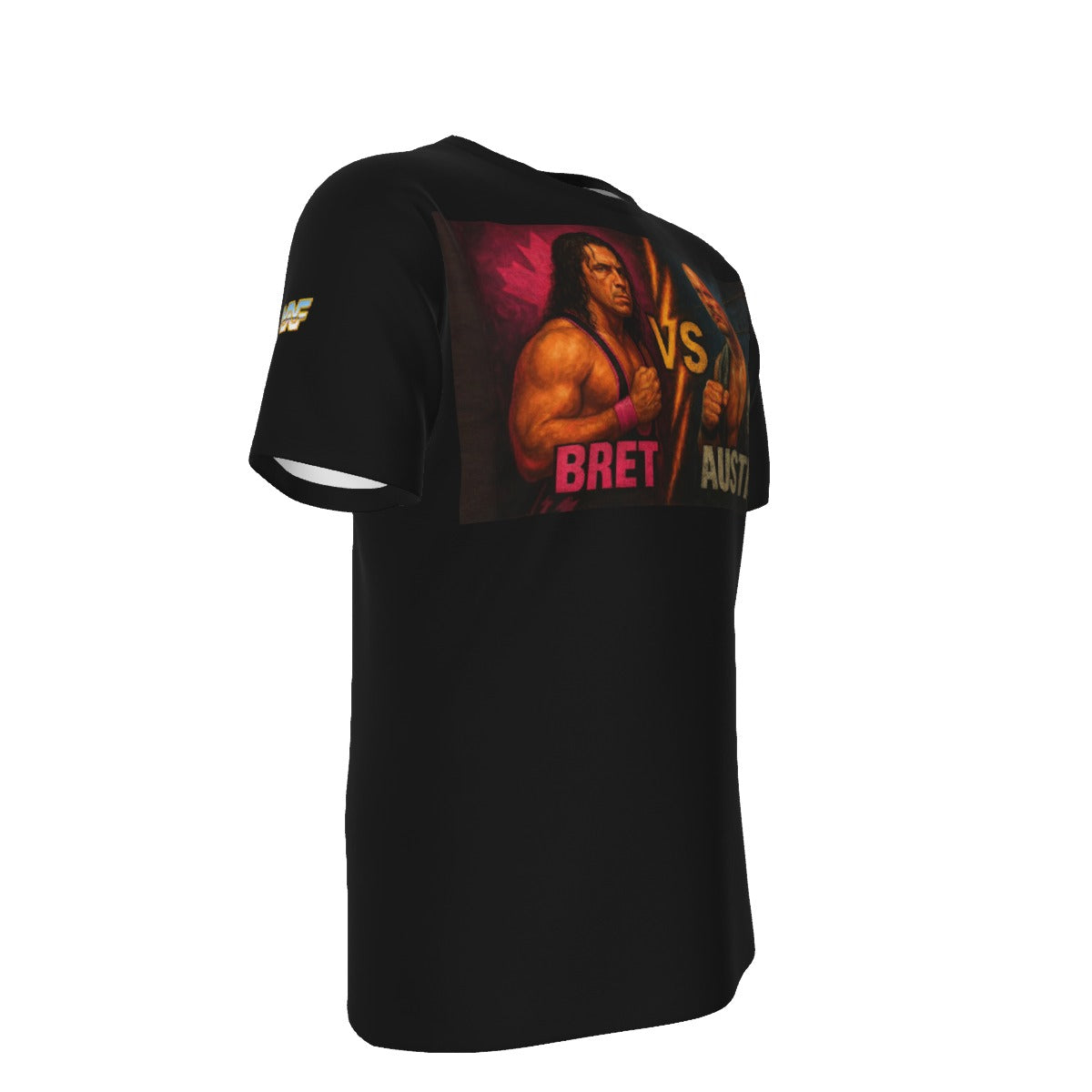 Bret VS Austin Wrestling T-Shirt | 190GSM Cotton