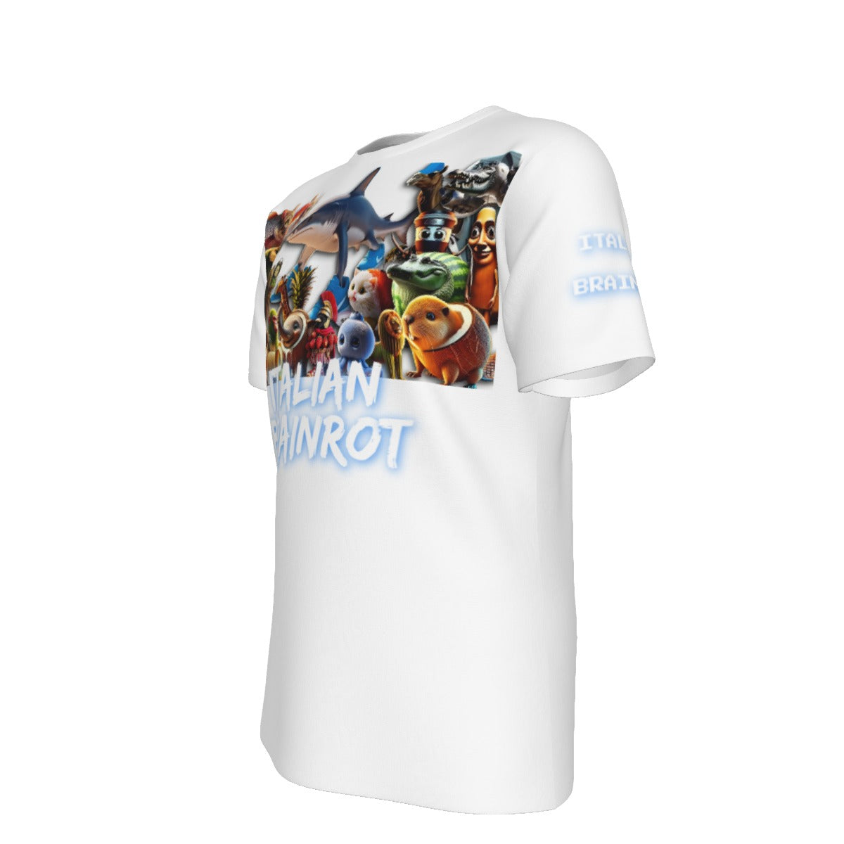Adult Italian Brainrot White T-Shirt | 190GSM Cotton