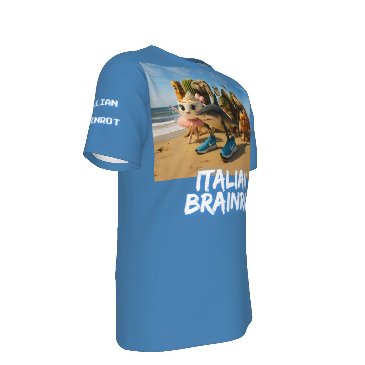Adult Italian Brainrot Tralalero Blue T-Shirt | 190GSM Cotton