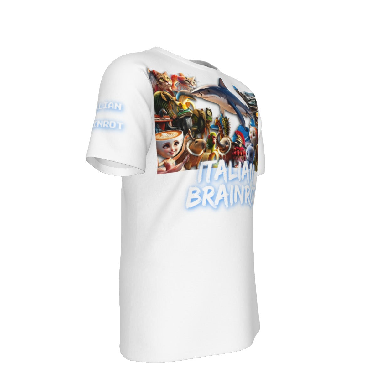 Adult Italian Brainrot White T-Shirt | 190GSM Cotton