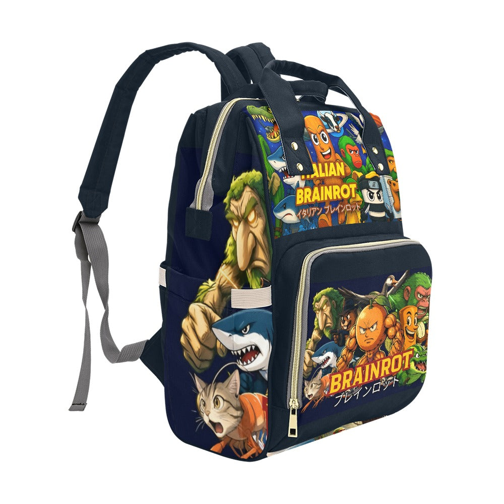 Italian Brainrot Tralalelo Chimpanzini Backpack