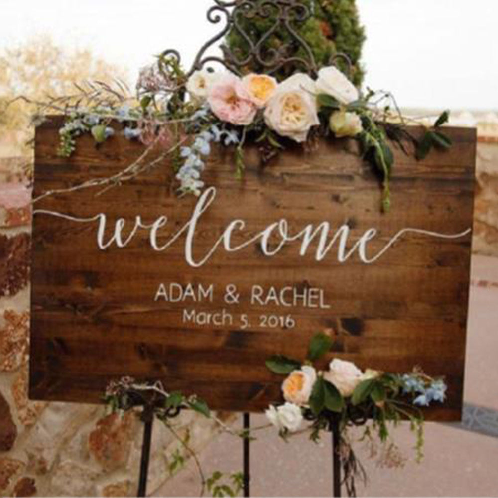 Personalized Wood Welcome Sign