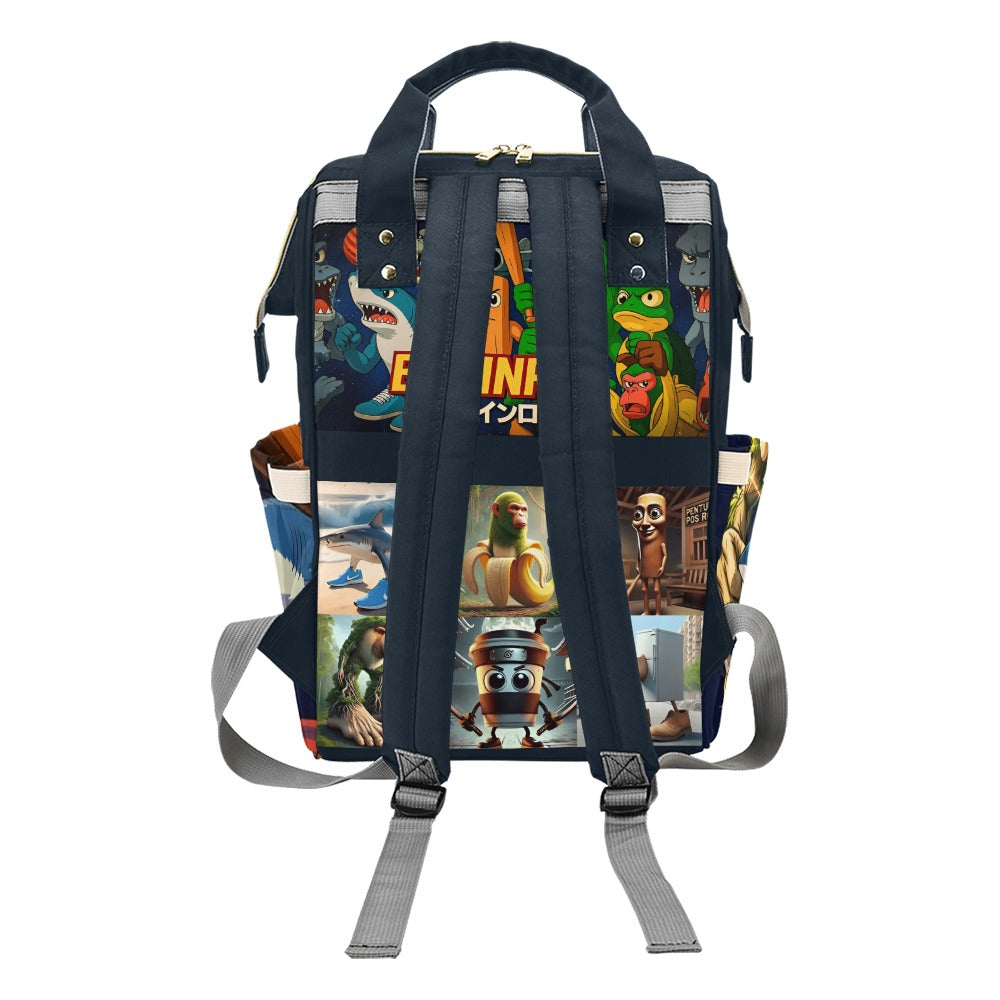 Italian Brainrot Tralalelo Chimpanzini Backpack