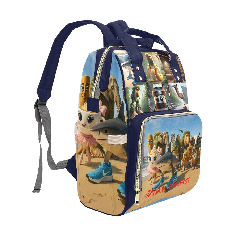 Italian Brainrot Tralalero Capuccino Assassino Backpack