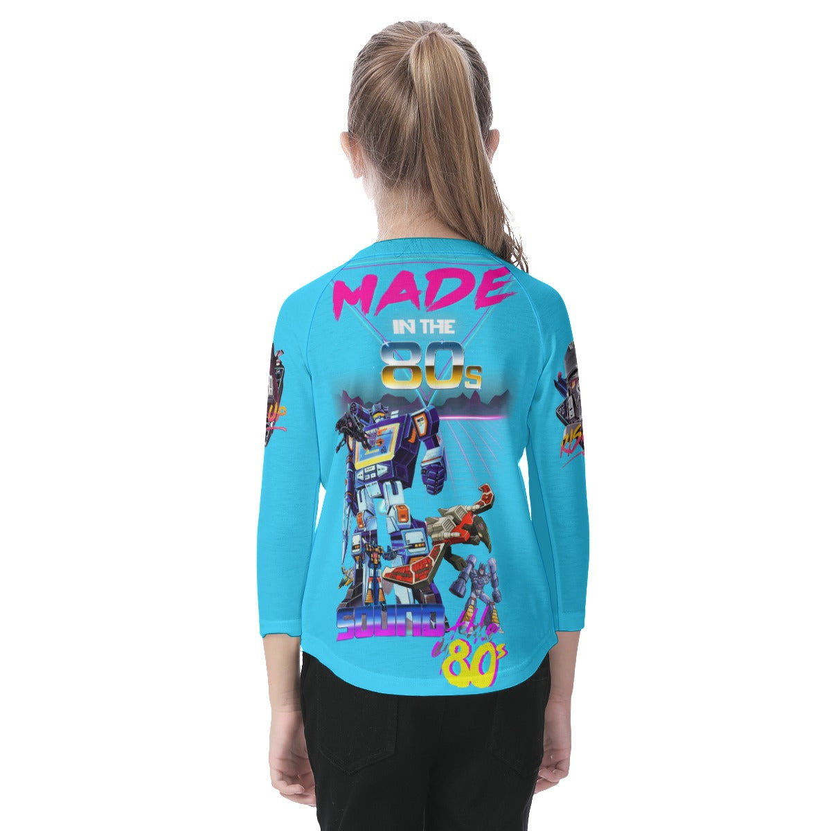 Kid's 1980s Villains O-neck Raglan Sleeve T-shirt