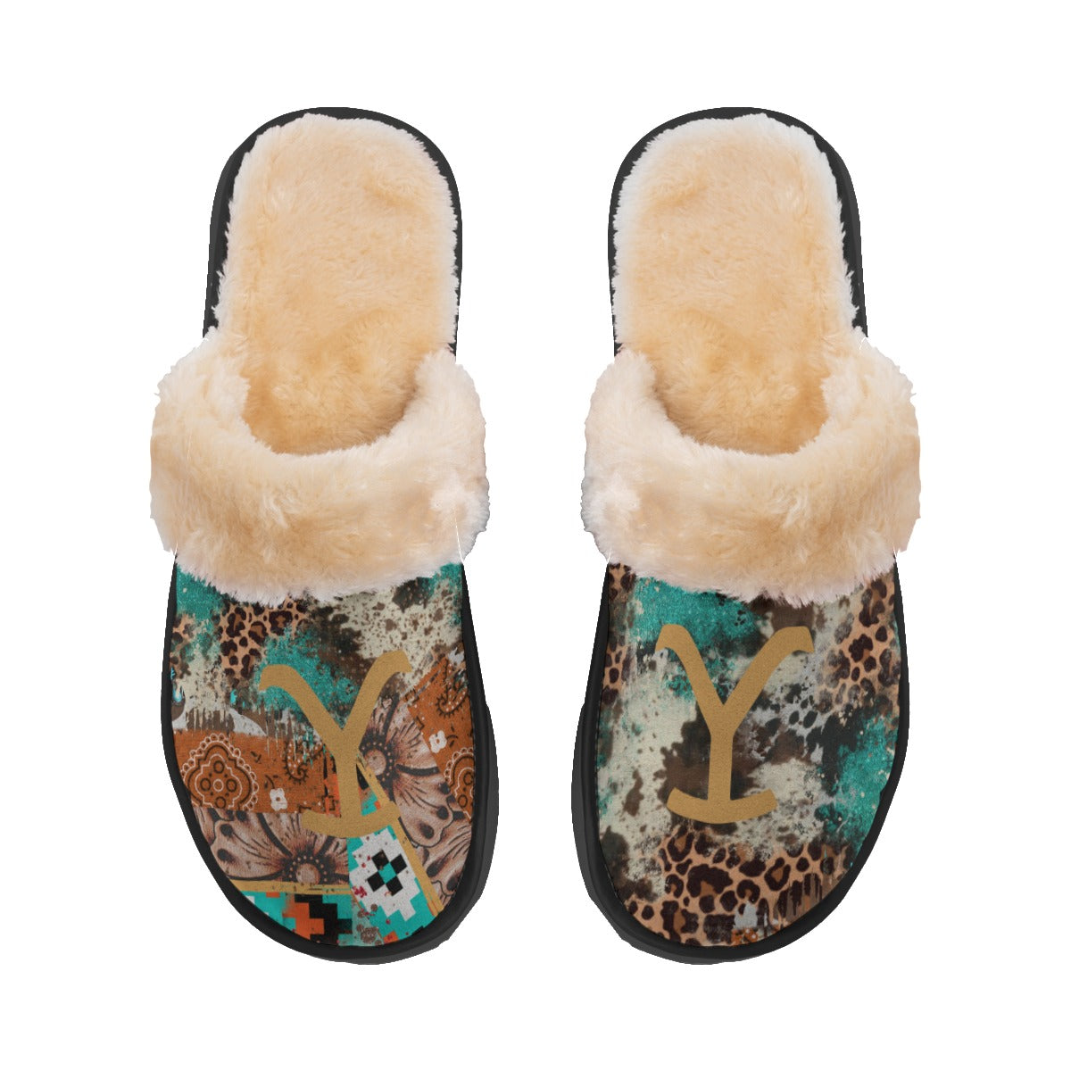 Women's Yellowstone Dutton Ranch Plush Slippers