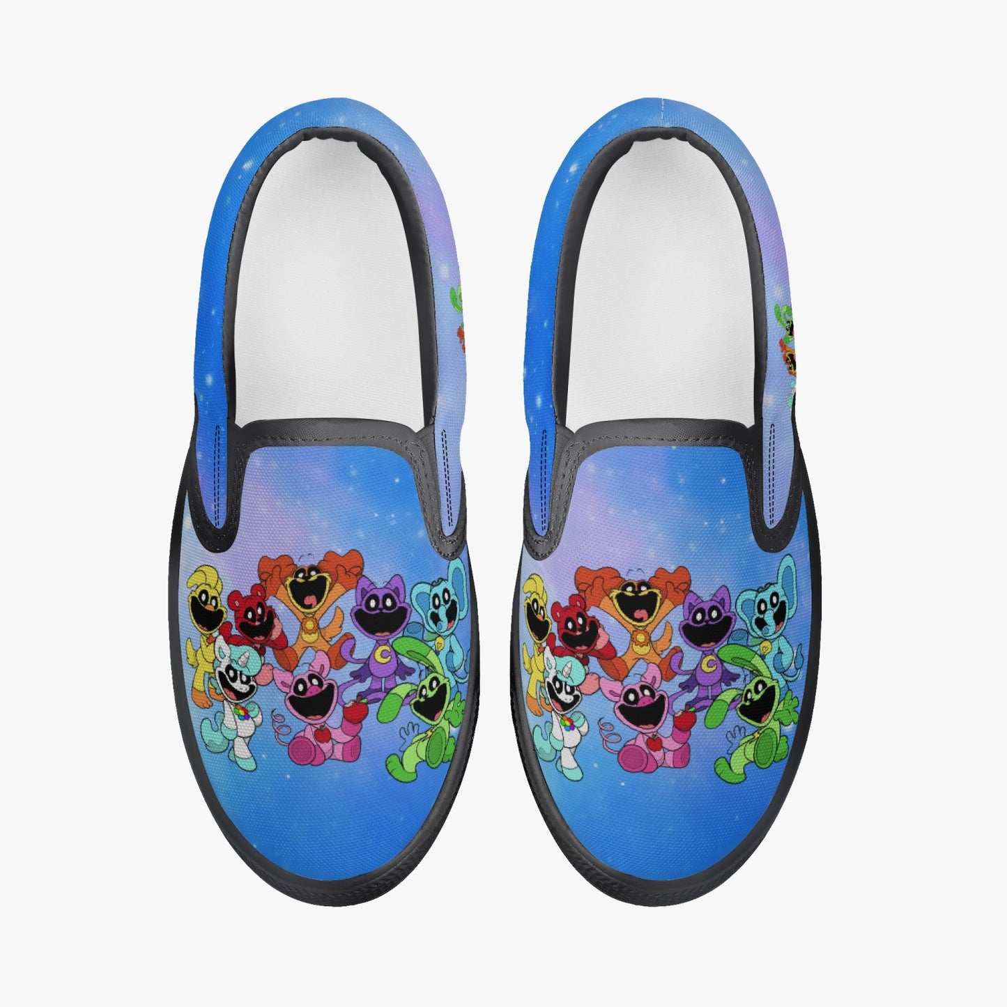 Kids' Smiling Critters Slip-On Shoes - Black