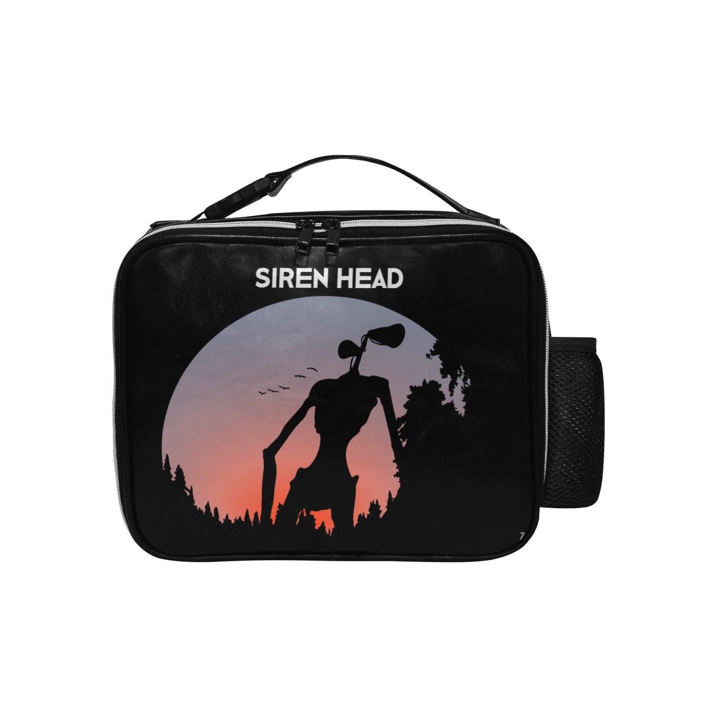 Siren Head PU Leather Lunch Box