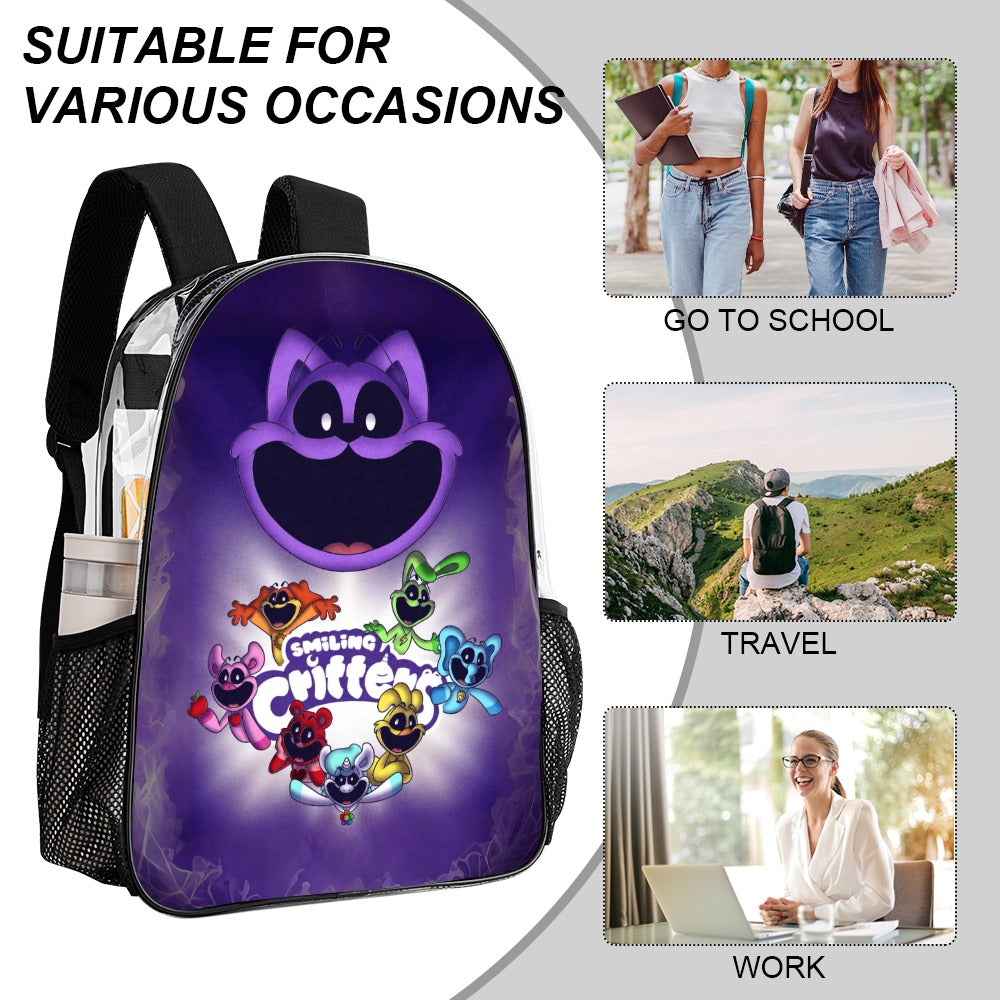 Smiling Critters Transparent Backpack