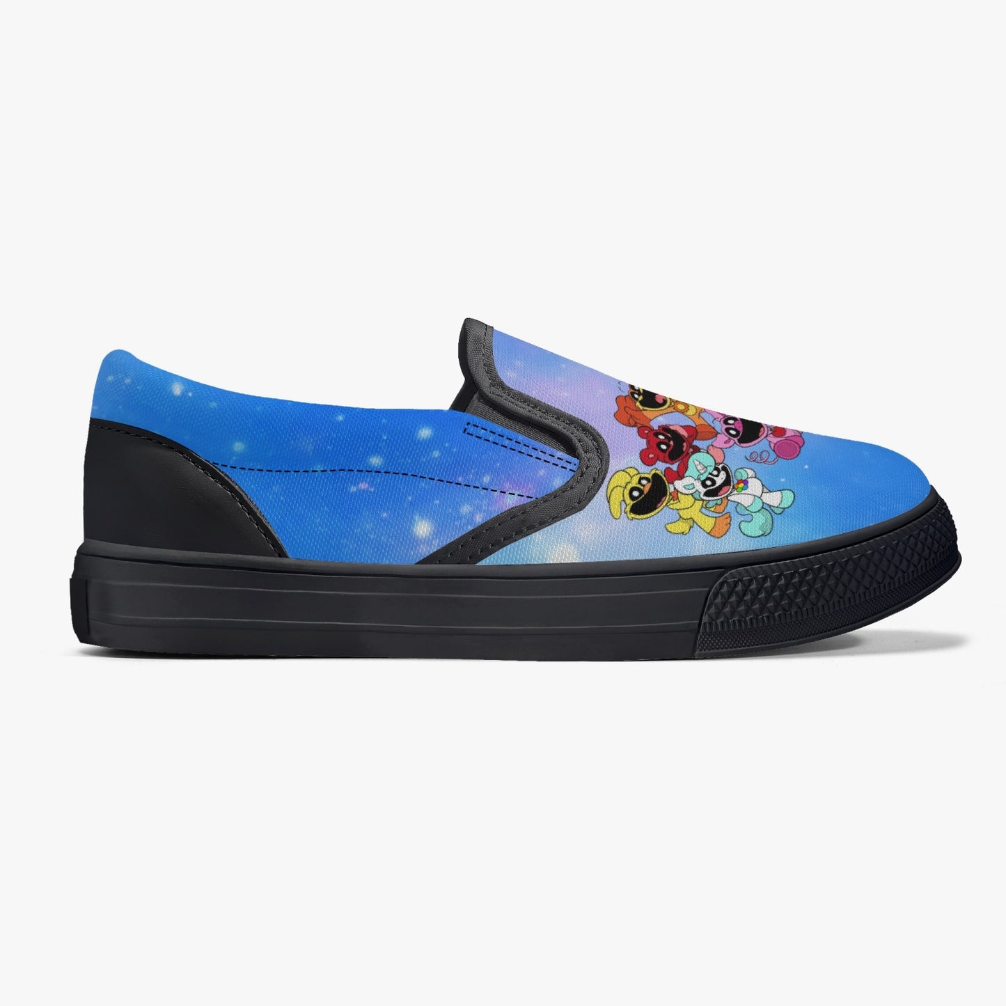 Kids' Smiling Critters Slip-On Shoes - Black