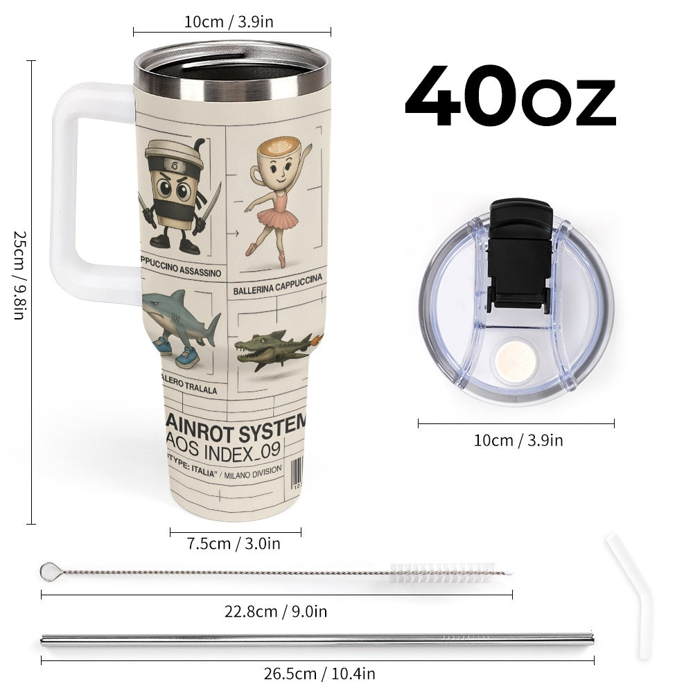 Italian Brainrot Large capacity car cup