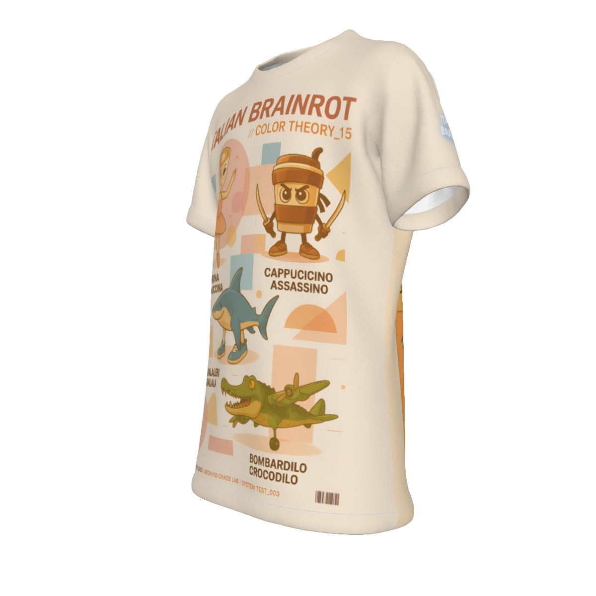Kid's Italian Brainrot Assassino Cappuccino Tralalero T-Shirt