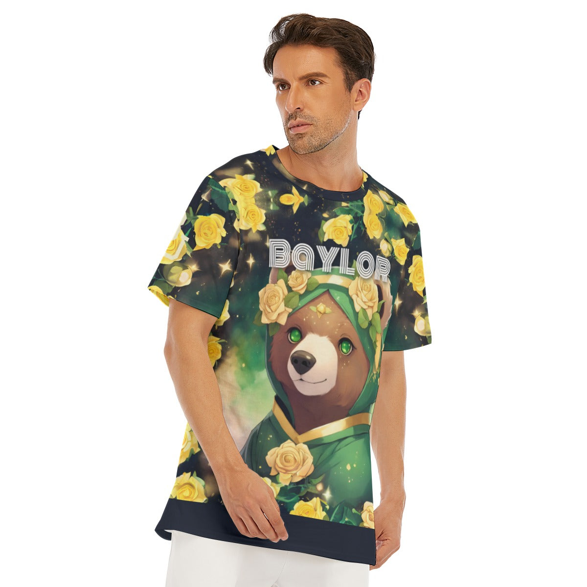 Waco University Marigold Flower Bear Shirt