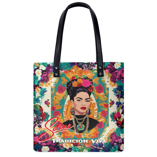 Mexican Design Selena Tradicion Viva Tote Bag