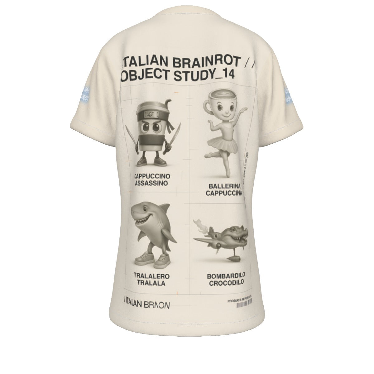 Kid's Italian Brainrot Characters T-Shirt