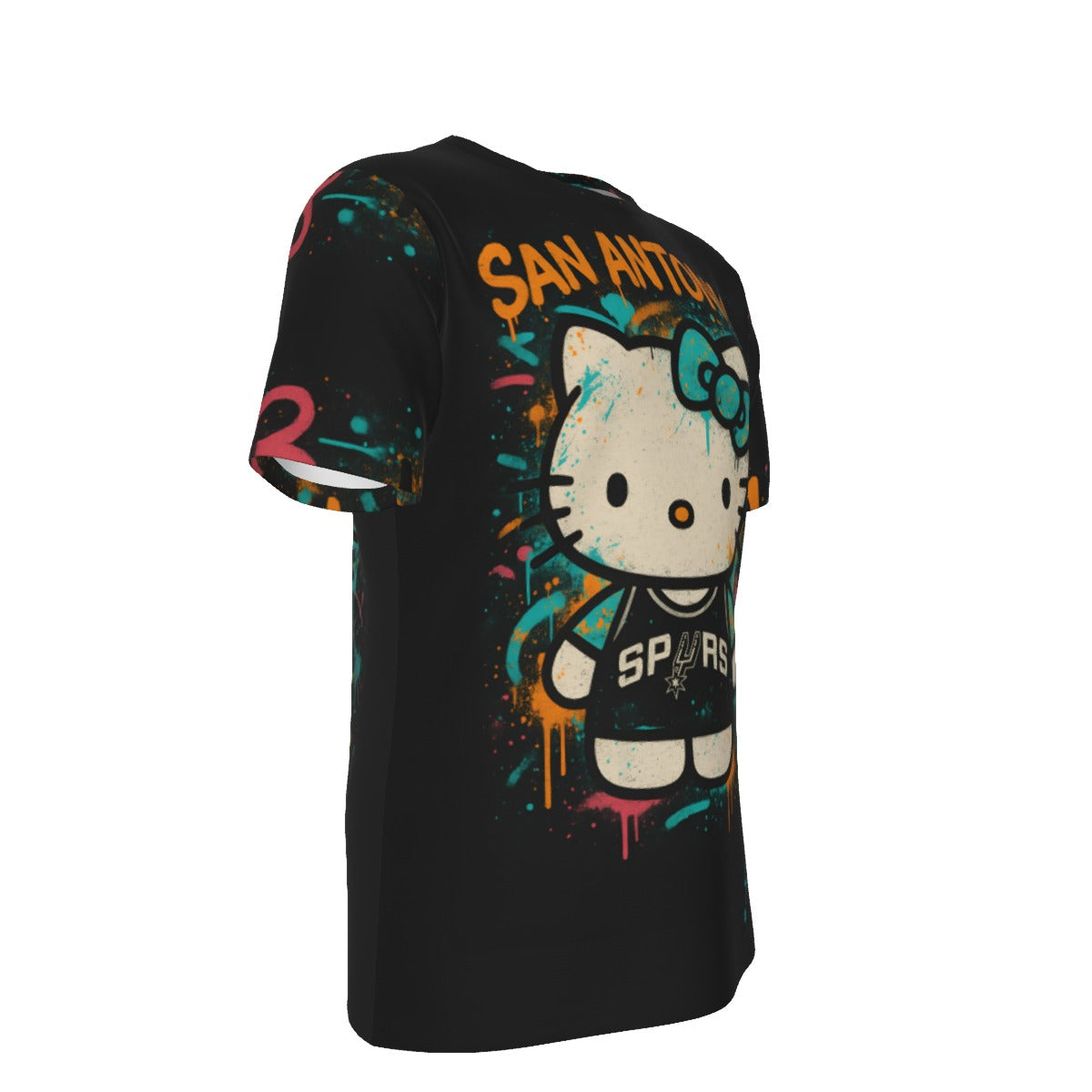 San Antonio Basketball Hello Kitty T-Shirt | 190GSM Cotton