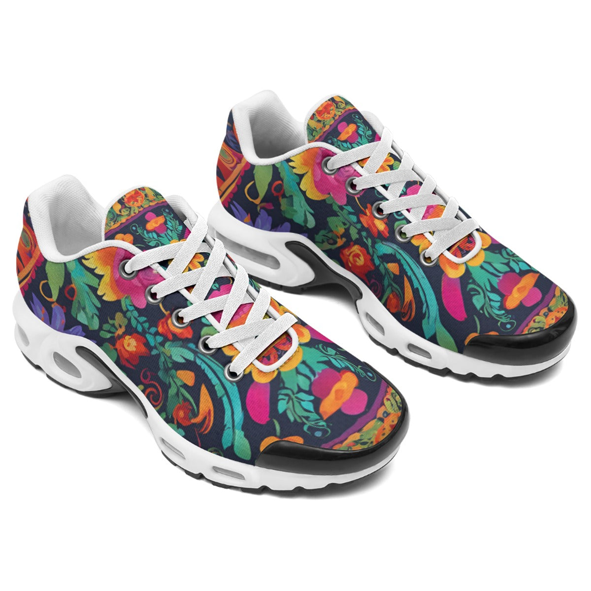 Floral Mexican Artisan Design Running Shoes Nurse Sneakers