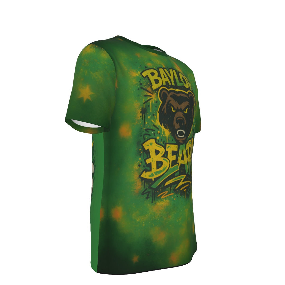 Waco University Bears Green O-Neck T-Shirt | 190GSM Cotton