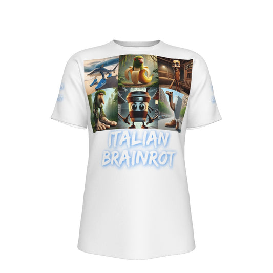 Adult Italian Brainrot Characters O-Neck T-Shirt | 190GSM Cotton