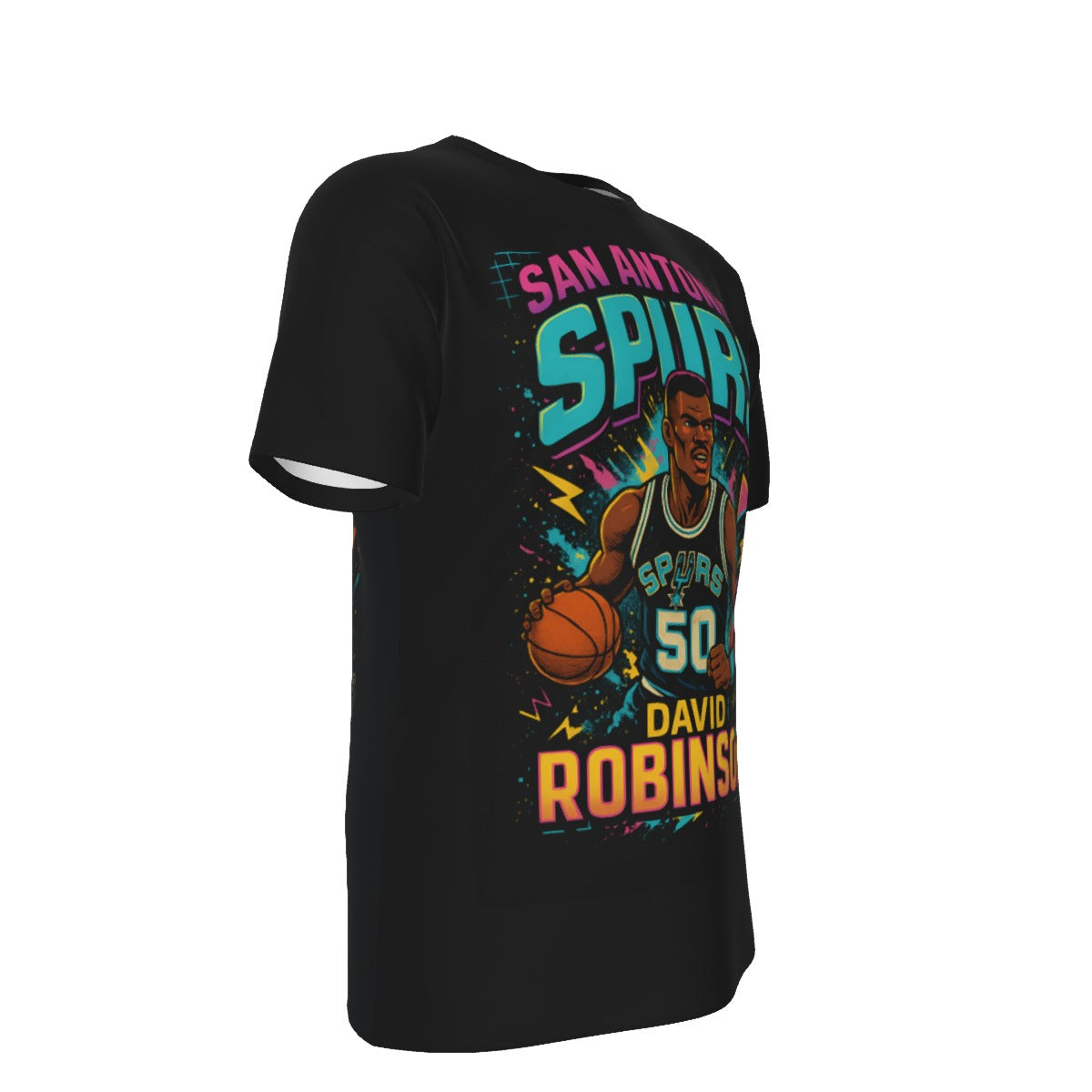 San Antonio Basketball Throwback Robinson T-Shirt | 190GSM Cotton
