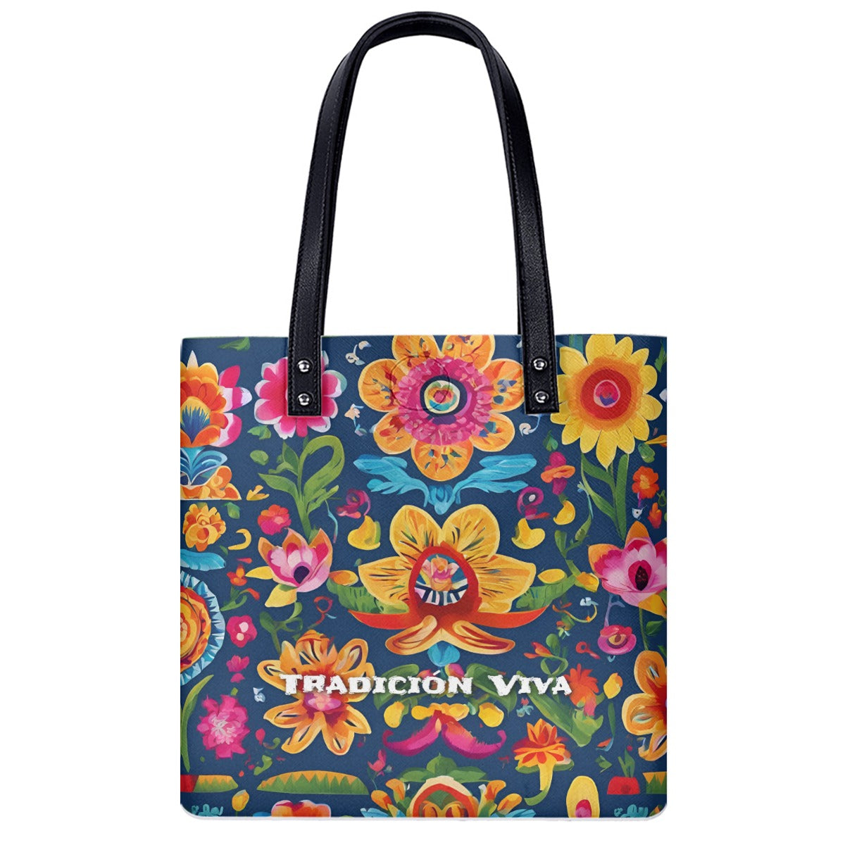 Mexican Tote Bag Viva Tradicion PU Shoulder Bag