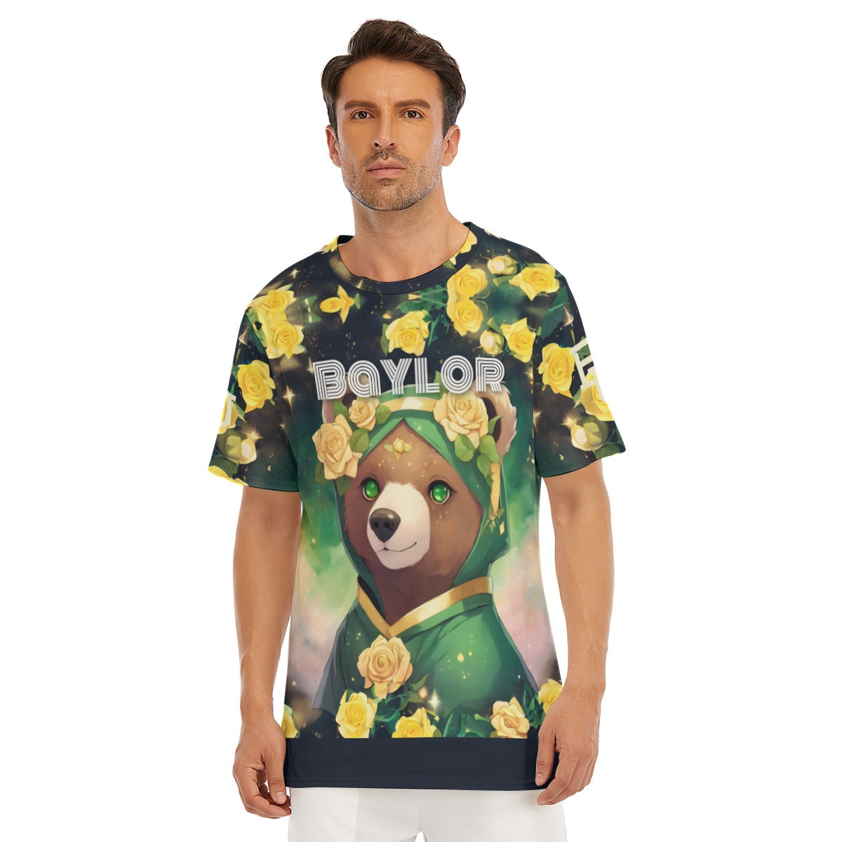 Waco University Marigold Flower Bear Shirt