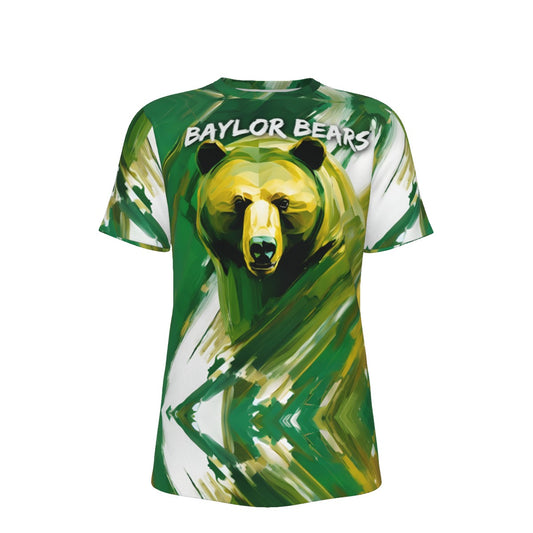 Waco University Bears Green White T-Shirt | 190GSM Cotton