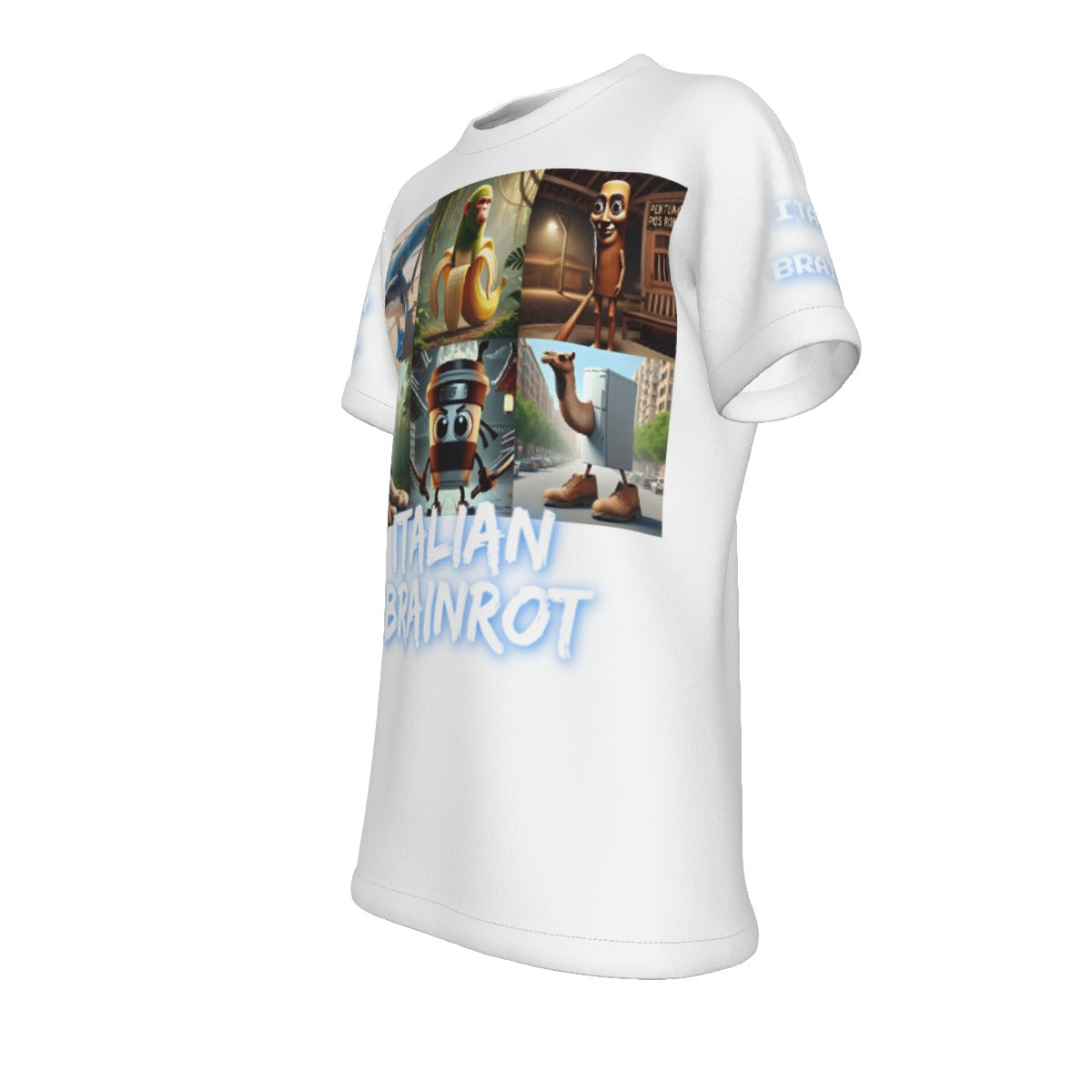 Kid's Italian Brainrot Characters T-Shirt