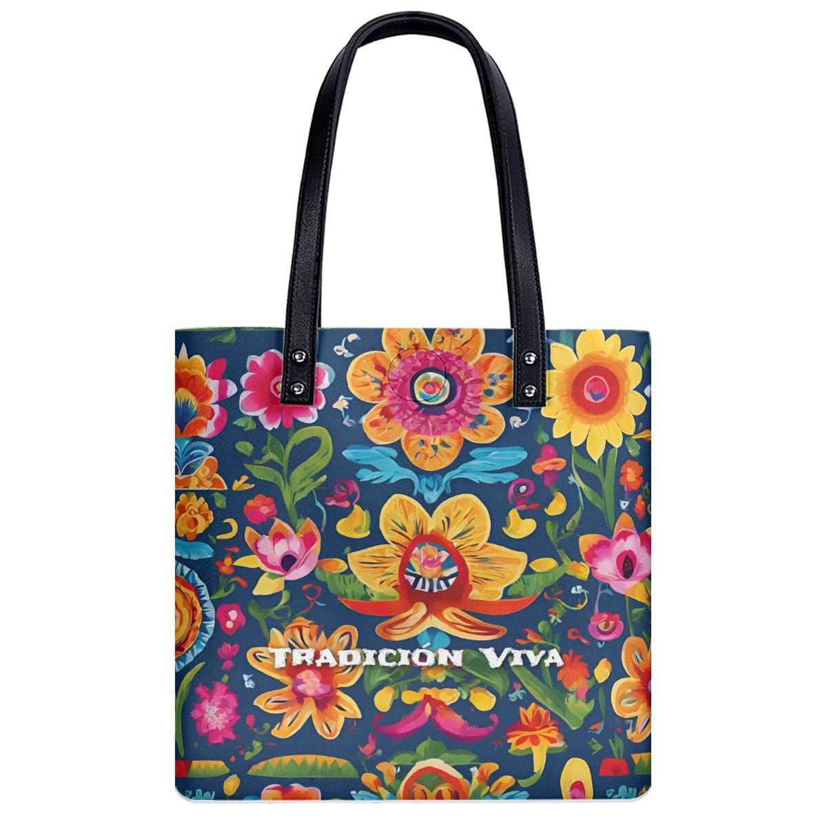 Mexican Tote Bag Viva Tradicion PU Shoulder Bag