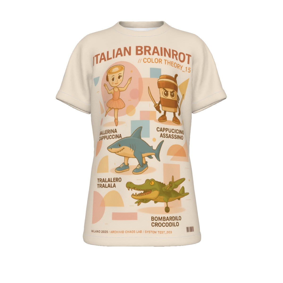 Kid's Italian Brainrot Assassino Cappuccino Tralalero T-Shirt