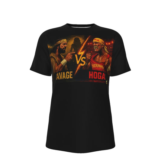 Hogan Vs Savage Wrestling T-Shirt | 190GSM Cotton