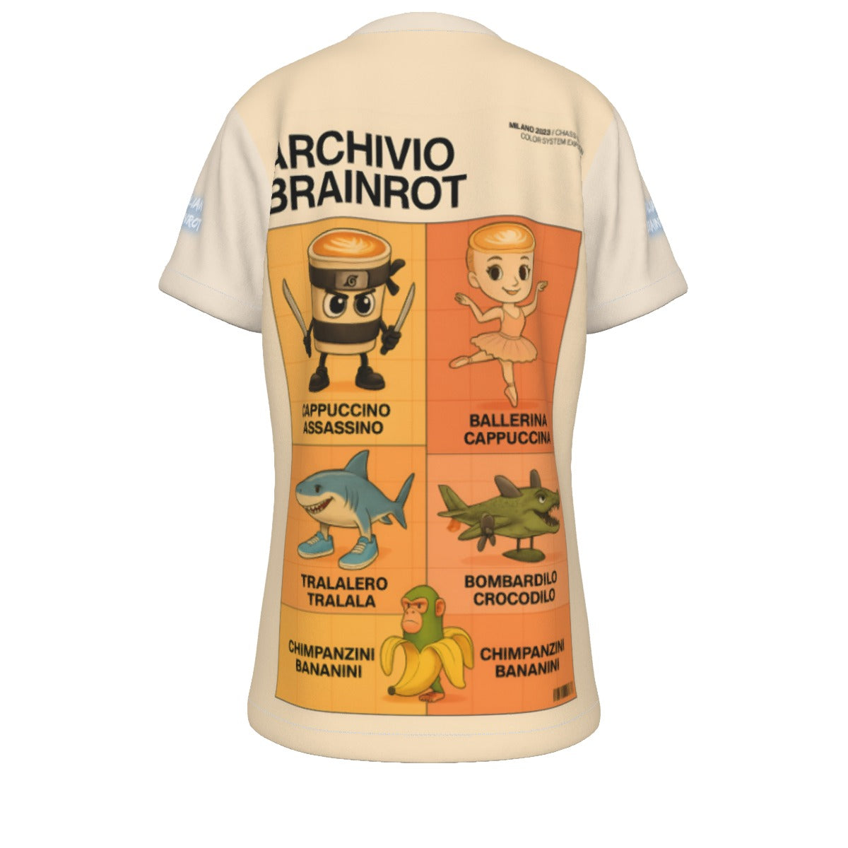 Kid's Italian Brainrot Assassino Cappuccino Tralalero T-Shirt