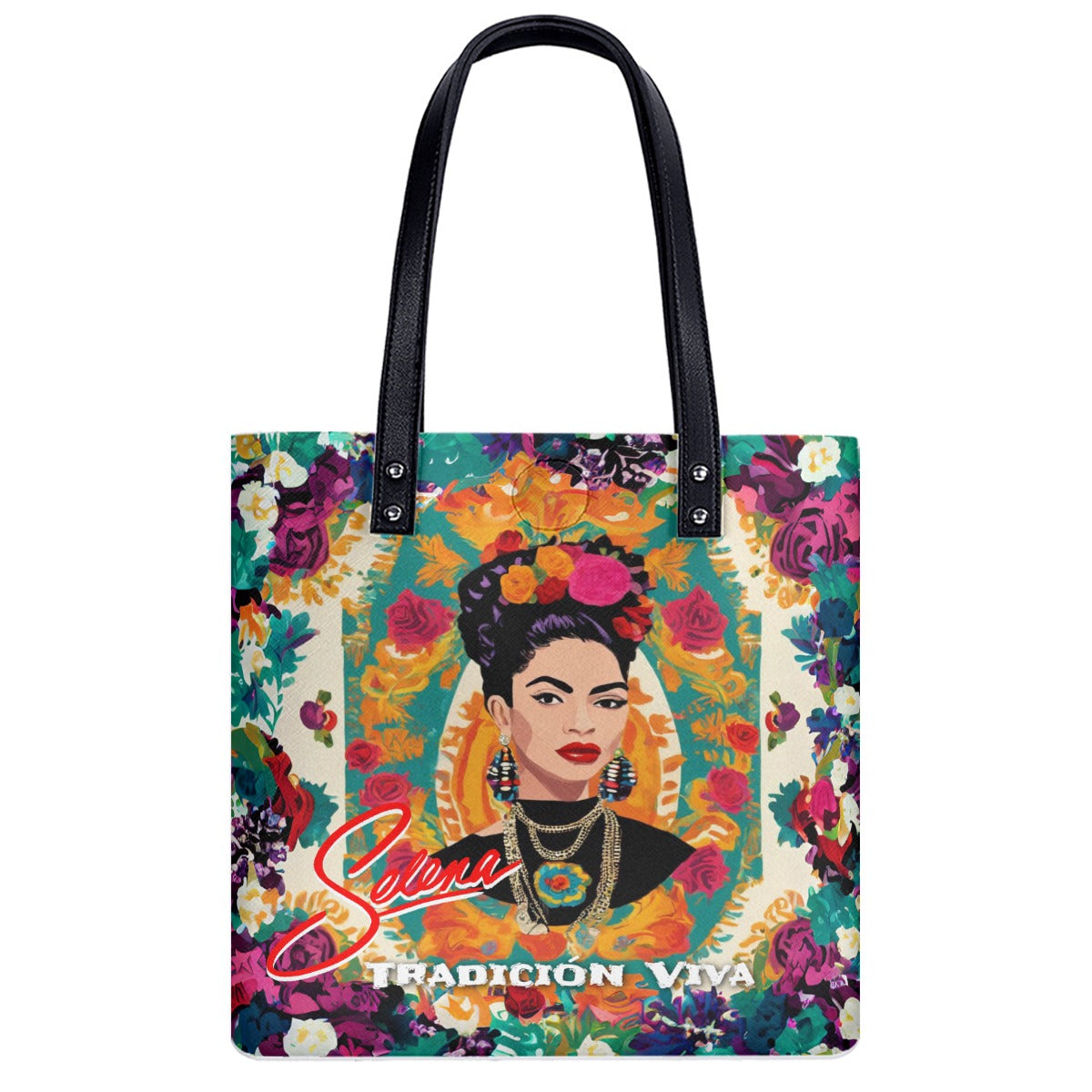 Mexican Design Selena Tradicion Viva Tote Bag