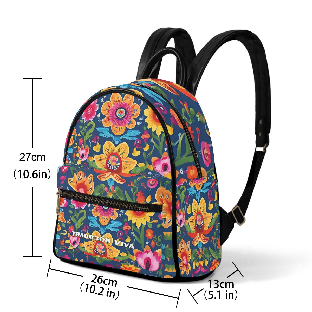 Mexican Style Small Size Backpack Tradicion Viva Bag