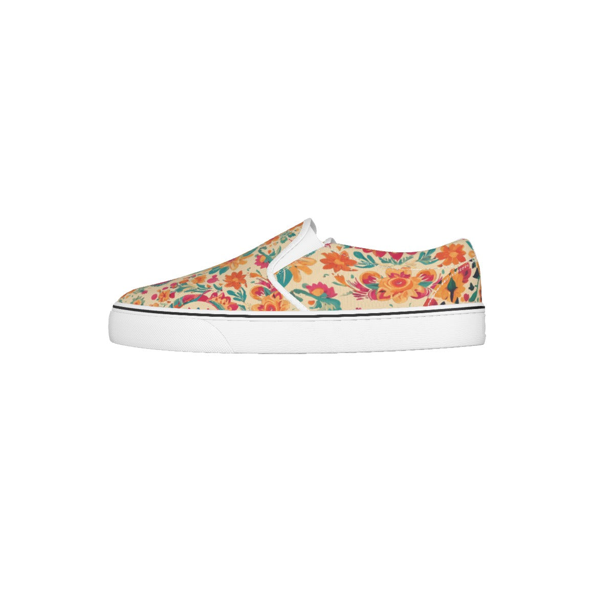 Floral Slip On Sneakers