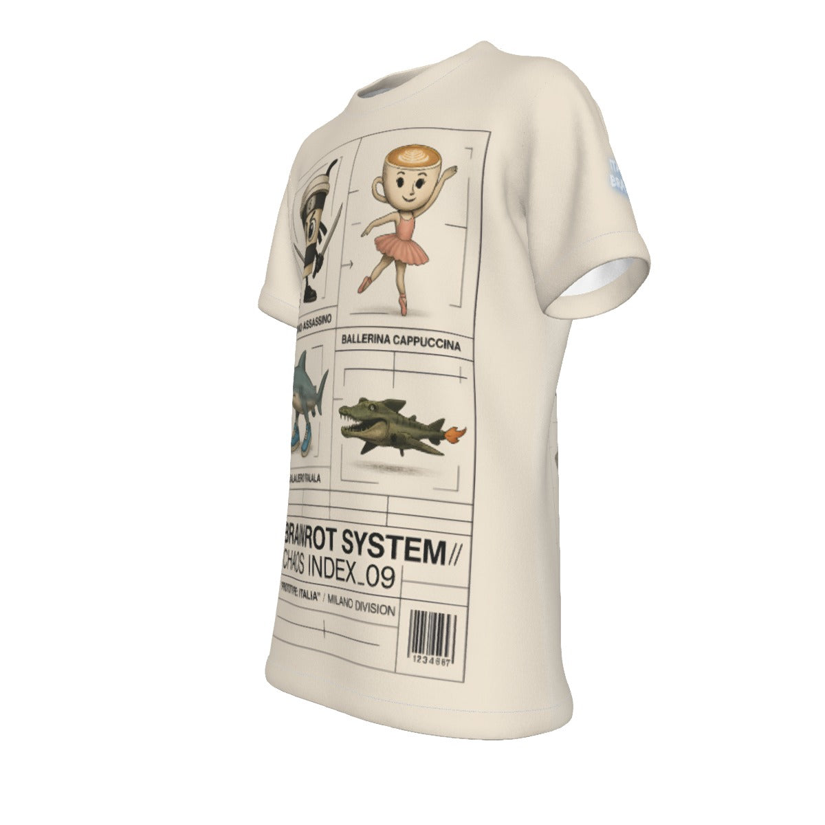 Kid's Italian Brainrot Characters T-Shirt