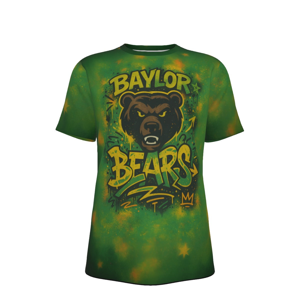 Waco University Bears Green O-Neck T-Shirt | 190GSM Cotton
