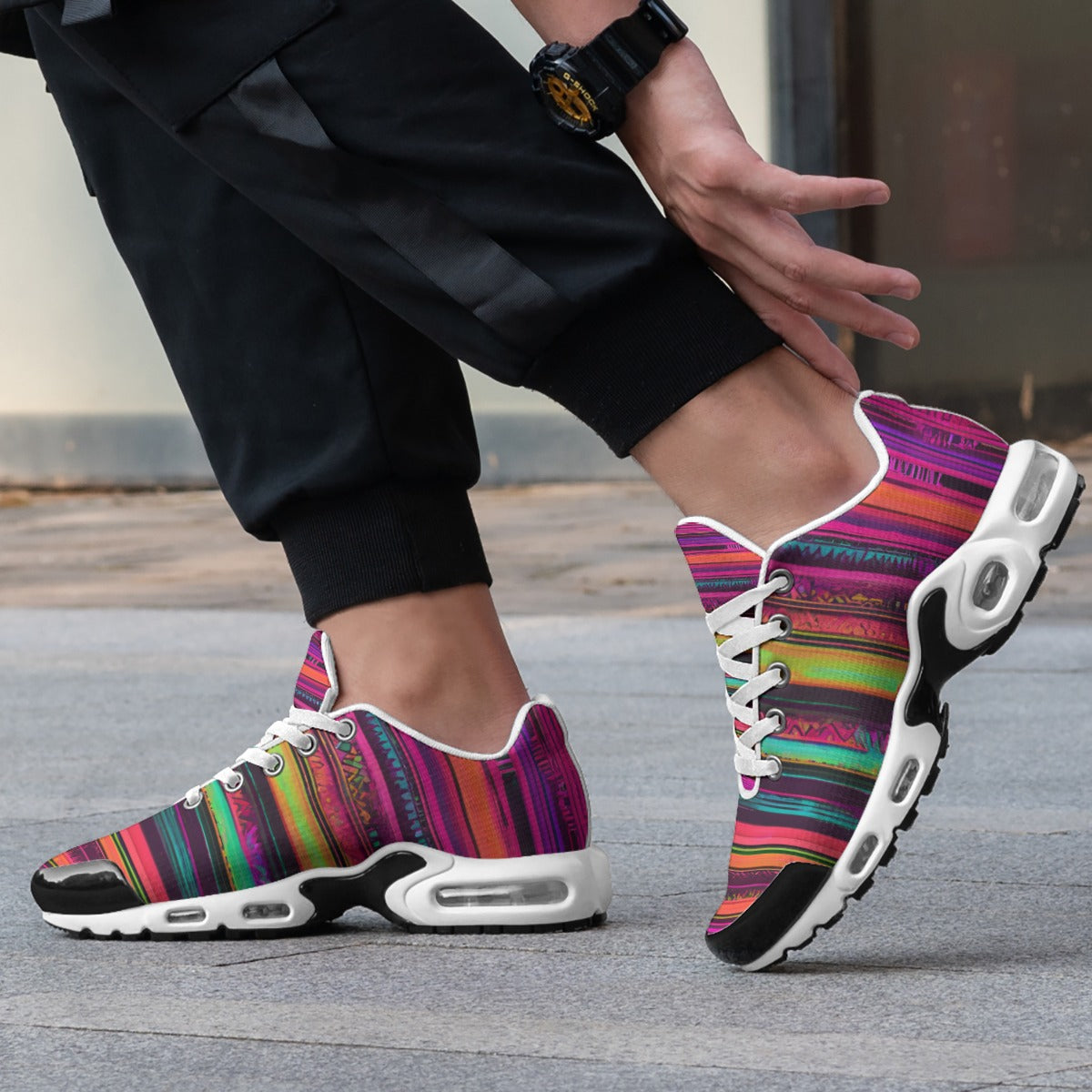 Mexican Serape Design Shoes Sneakers