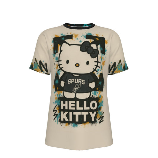 San Antonio Basketball Hello Kitty T-Shirt | 190GSM Cotton