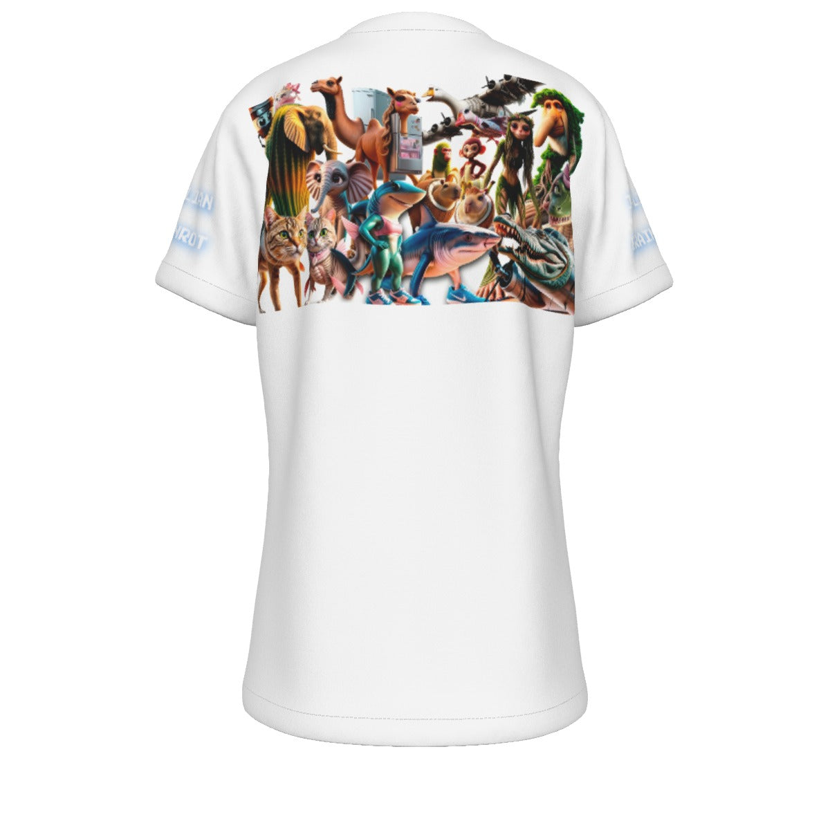 Kid's Italian Brainrot Tralalero White T-Shirt