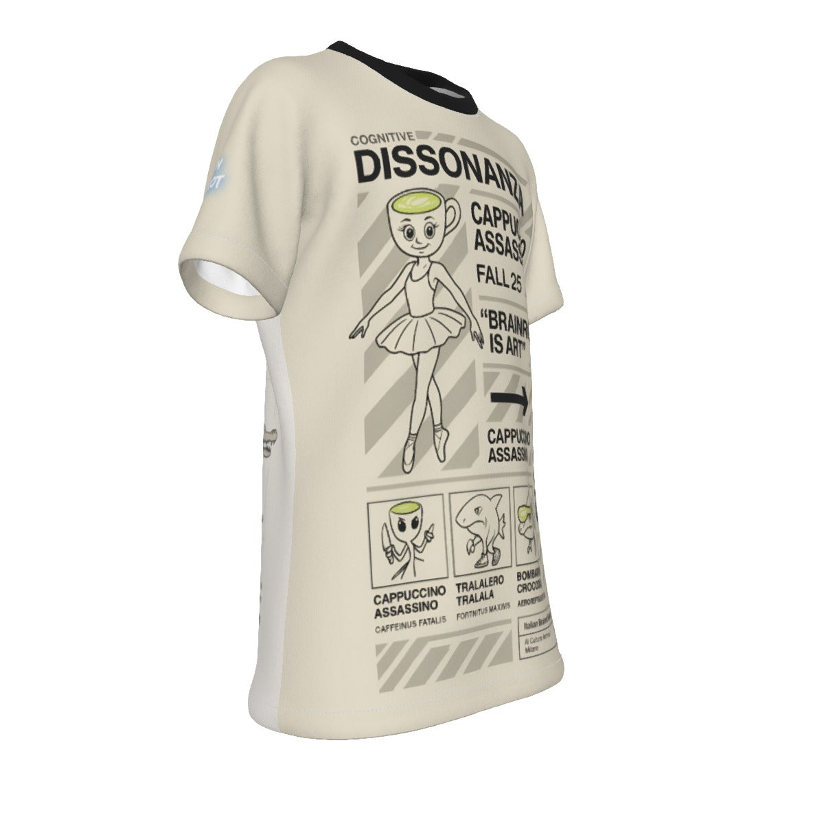 Kid's Italian Brainrot Ballerina Cappuccina T-Shirt