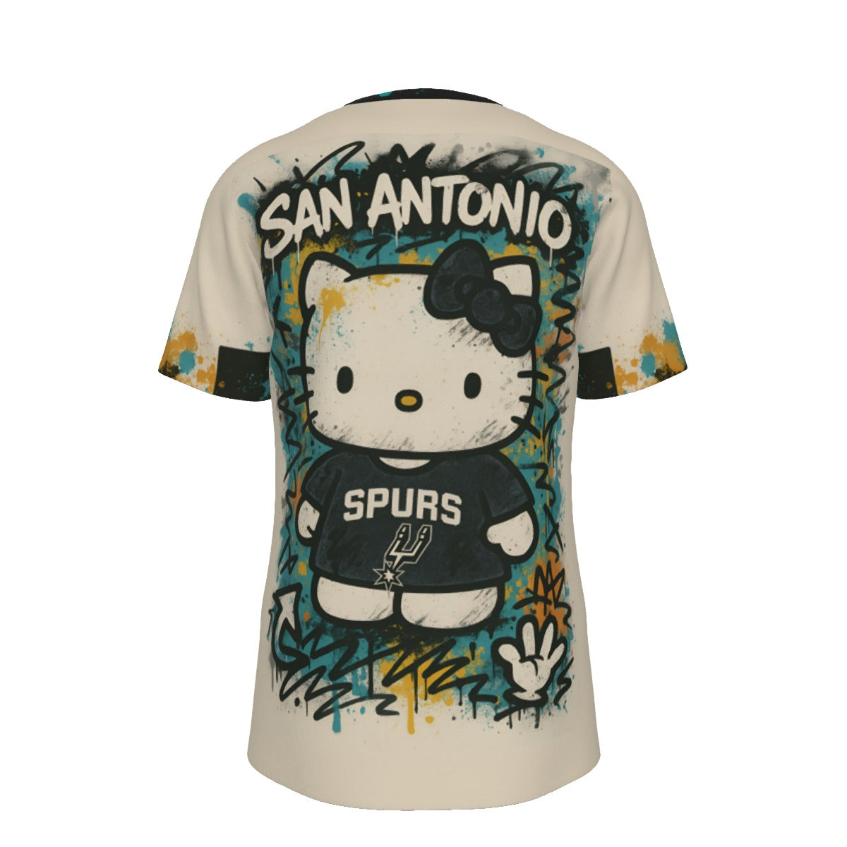 San Antonio Basketball Hello Kitty T-Shirt | 190GSM Cotton