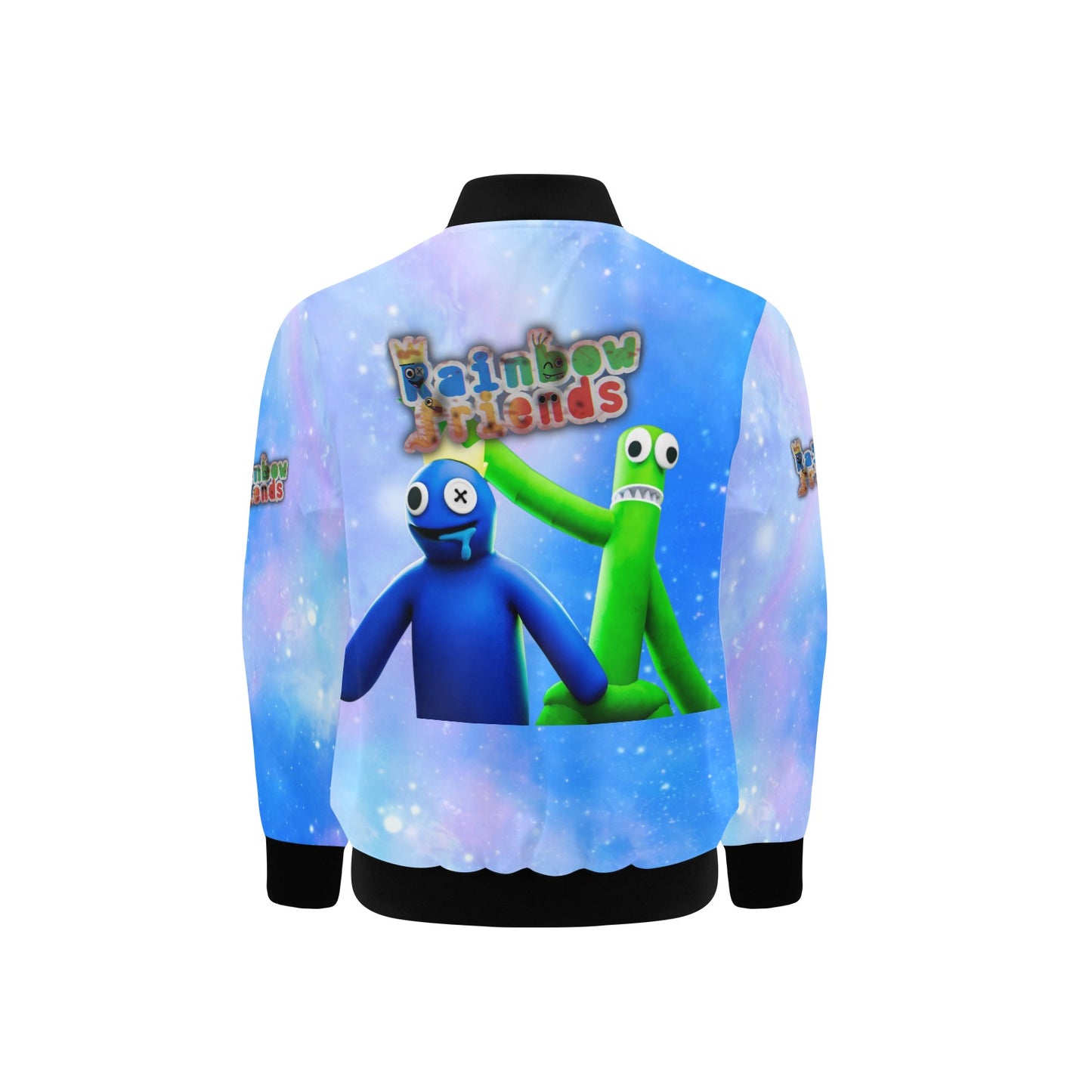 Kids Rainbow Friends Bomber Jacket with Pockets